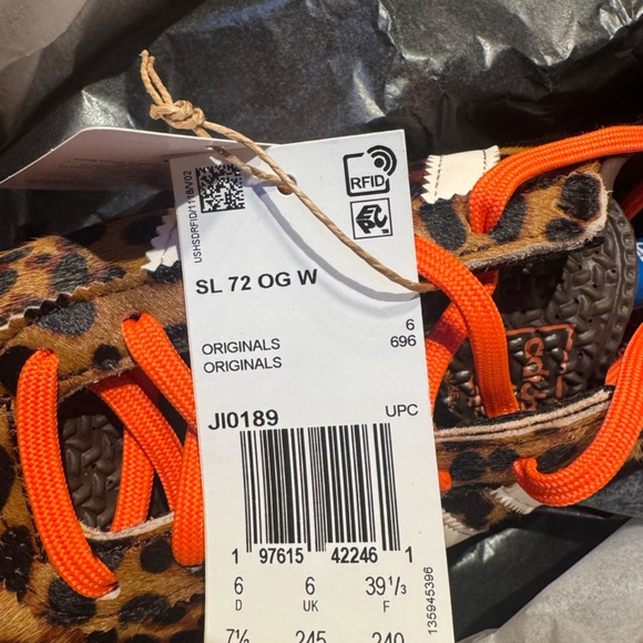 Adidas SL 72 OG Leopard W 7 1/2 Never Worn IN BOX - Picture 5 of 7
